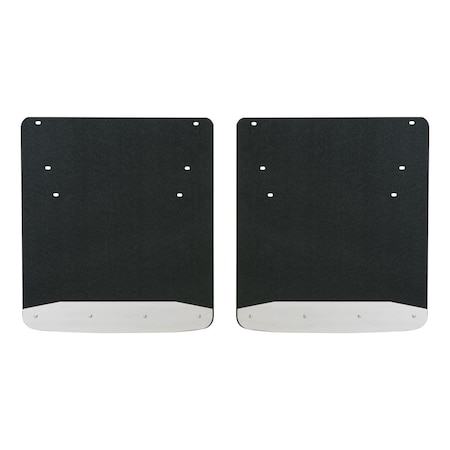 Luverne Truck Equipment 10-C RAM 2500/3500 - DUAL WHEEL - 20IN X 23IN MUD GUARD-TEXTURED BLACK 251034